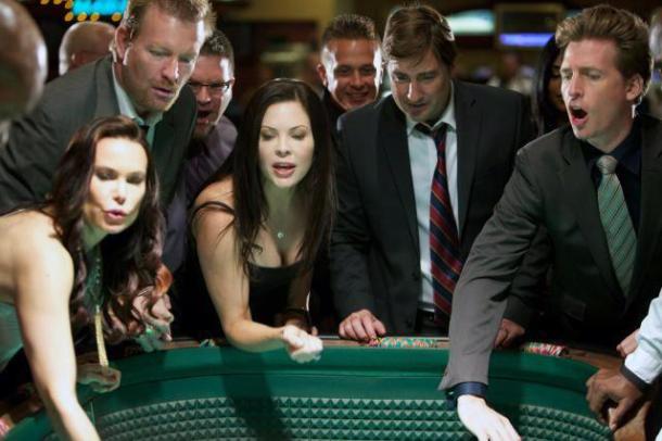 Mack as Holly in 2013'a Straight A's with Luke Wilson and Christa Campbell