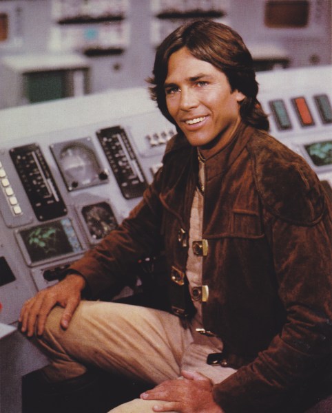 Hatch as Captain Apollo in the original Battlestar Galatica (1978).