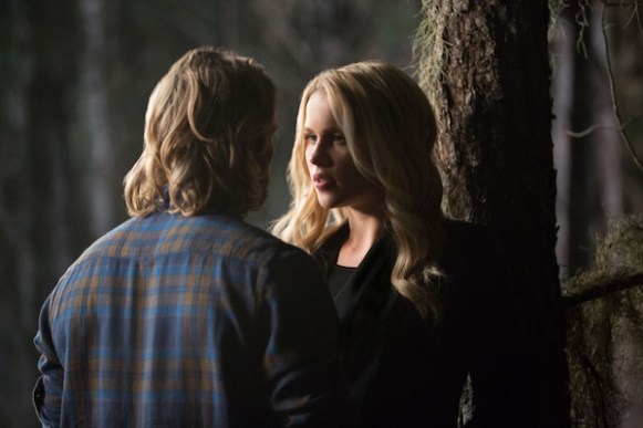 The Originals -- "Crescent City" -- Image Number: OR113b_0130.jpg -- Pictured (L-R): Chase Coleman as Oliver and Claire Holt as Rebekah -- Photo: Bob Mahoney/The CW -- © 2014 The CW Network, LLC. All rights reserved.